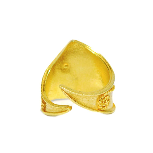 Anello ghirigò in argento 925 dorato ANG1 - Mogavero